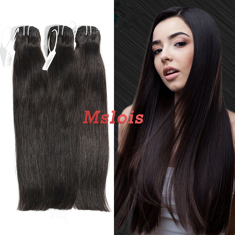 #1b Malaysian Virgin Human Hair Weft Straight