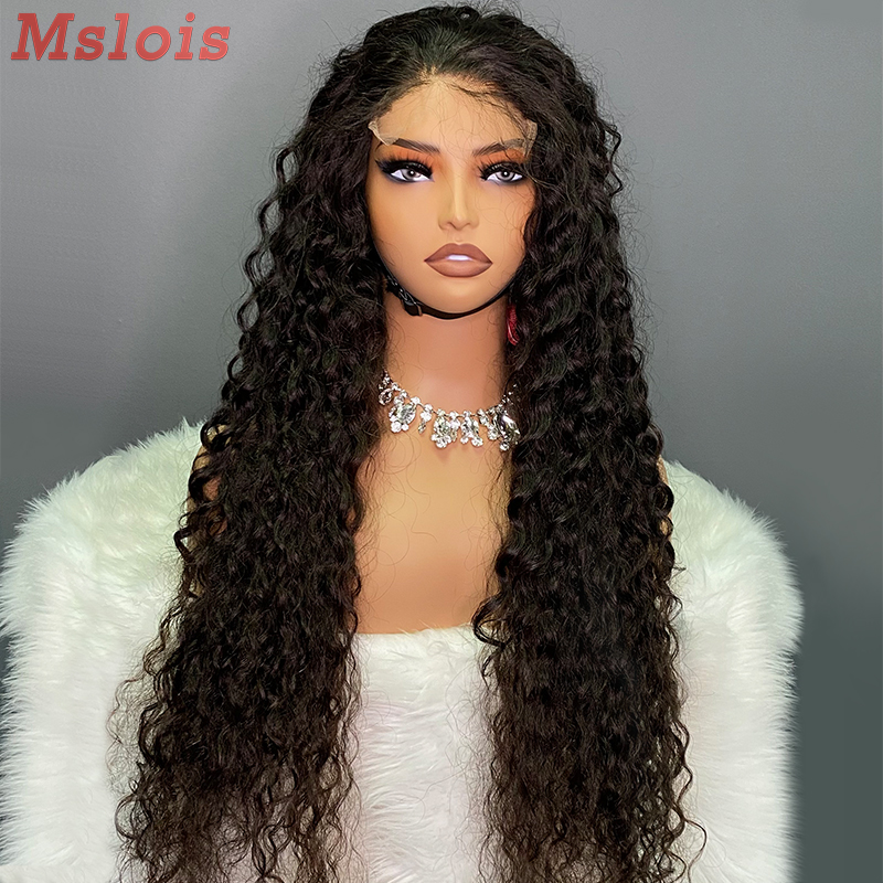 Natural #1b Brazilian Virgin Human Hair 5×5 closure wig Italian Curly