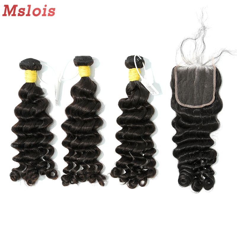 Raw Deep Wave 16 18 20 Inch And 4x4 HD Lace 18 Inch  Free Shipping