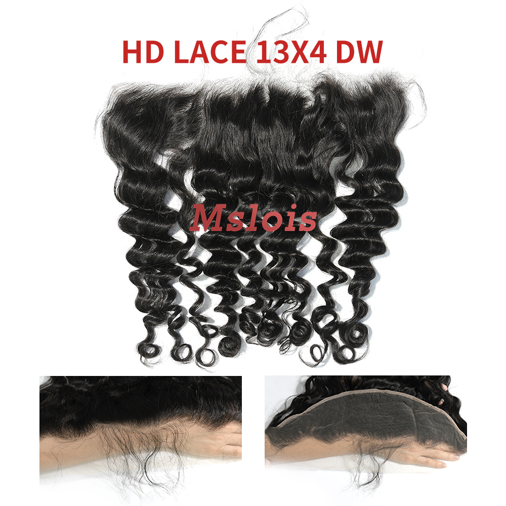 HD Lace Virgin Human Hair Deep Wave 13x4 Lace Closure